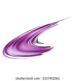 Estroque del pincel del vector. Resumen de la salpicadura de fluidos. Splash aislado sobre fondo blanco. Pincel de degradado violeta púrpura. Pincel de pancarta de venta. Fondo texturado de color de agua. 