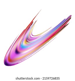 Vector Brush Stroke. Abstract Fluid Splash. Isolated Splash on White Backdrop. Gradient Paintbrush. Violet Purple Sale Banner Brushstroke. Watercolor Textured Background. 