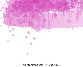 Vector Brush Stroke. Abstract Fluid Splash. Isolated Splash on White Backdrop. Gradient Paintbrush. Sale Banner Brushstroke. Watercolor Textured Background. 