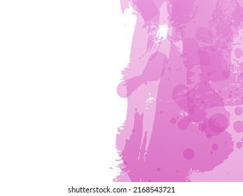 Vector Brush Stroke. Abstract Fluid Splash. Isolated Splash on White Backdrop. Watercolor Textured Background.  Gradient Paintbrush. Sale Banner Brushstroke.