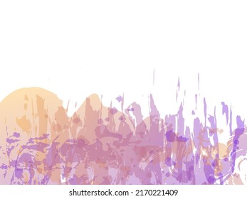 Vector Brush Stroke. Abstract Fluid Splash. Isolated Splash on White Backdrop. Watercolor Textured Background.  Gradient Paintbrush. Sale Banner Brushstroke.