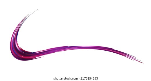 Vector Brush Stroke. Abstract Fluid Splash. Isolated Splash on White Backdrop. Gradient Paintbrush. Crimson Red Sale Banner Brushstroke. Watercolor Textured Background. 