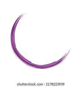 Vector Brush Stroke. Abstract Fluid Splash. Watercolor Textured Background.  Sale Banner Brushstroke. Gradient Paintbrush. Isolated Splash on White Backdrop. Violet Purple