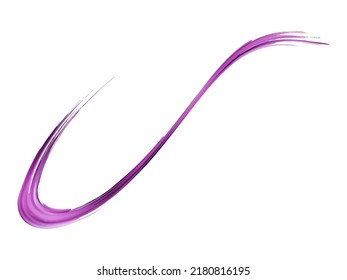 Vector Brush Stroke. Abstract Fluid Splash. Watercolor Textured Background.  Sale Banner Brushstroke. Isolated Splash on White Backdrop. Gradient Paintbrush. Violet Purple