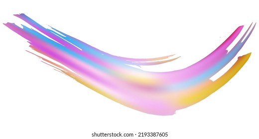 Vector Brush Stroke. Abstract Fluid Splash. Violet Purple Watercolor Textured Background.  Sale Banner Brushstroke. Gradient Paintbrush. Isolated Splash on White Backdrop.