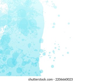 Vector Brush Stroke. Abstract Fluid Splash. Sale Banner Brushstroke. Isolated Splash on White Backdrop. Blue and Indigo Gradient Paintbrush. Watercolor Textured Background. 