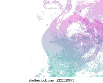 Vector Brush Stroke. Abstract Fluid Splash. Isolated Splash on White Backdrop. Gradient Paintbrush. Sale Banner Brushstroke. Watercolor Textured Background. 