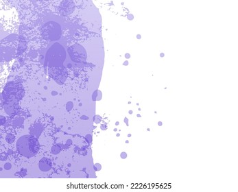 Vector Brush Stroke. Abstract Fluid Splash. Sale Banner Brushstroke. Gradient Paintbrush. Watercolor Textured Background.  Isolated Splash on White Backdrop. Violet Purple