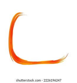 Vector Brush Stroke. Abstract Fluid Splash. Watercolor Textured Background.  Sale Banner Brushstroke. Gradient Paintbrush. Isolated Splash on White Backdrop. Crimson Red