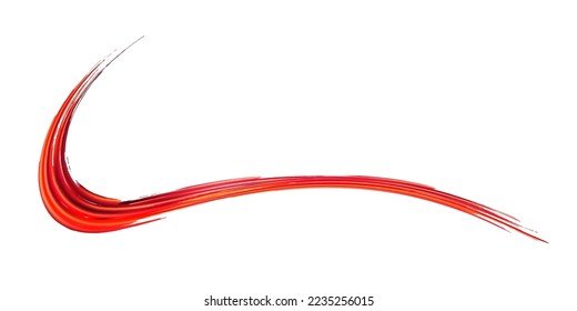 Vector Brush Stroke. Abstract Fluid Splash. Gradient Paintbrush. Crimson Red Sale Banner Brushstroke. Watercolor Textured Background.  Isolated Splash on White Backdrop.