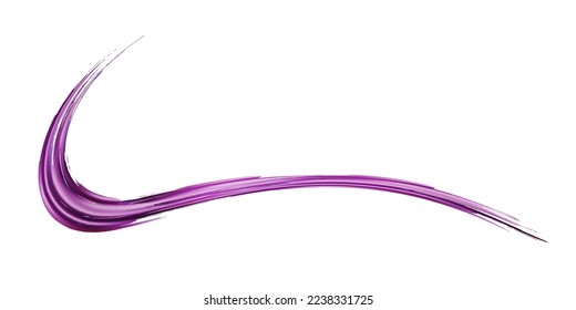 Vector Brush Stroke. Abstract Fluid Splash. Violet Purple Sale Banner Brushstroke. Watercolor Textured Background.  Isolated Splash on White Backdrop. Gradient Paintbrush.