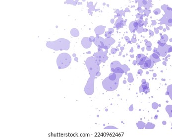 Vector Brush Stroke. Abstract Fluid Splash. Sale Banner Brushstroke. Gradient Paintbrush. Watercolor Textured Background.  Isolated Splash on White Backdrop. Violet Purple