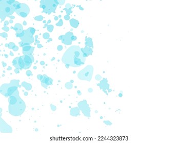 Vektor Brush Stroke. Abstrakter Flüssigkeitsschlag. Aquarell strukturierter Hintergrund.  Farbenpinsel. Einziger Schlag auf weißem Hintergrund. Verkaufsbanner-Pinselstrich. Blau und Indizien
