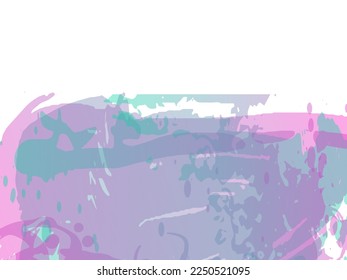 Vector Brush Stroke. Abstract Fluid Splash. Sale Banner Brushstroke. Gradient Paintbrush. Watercolor Textured Background.  Isolated Splash on White Backdrop.