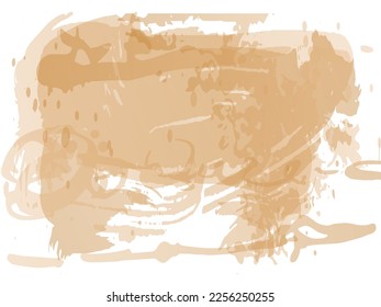 Vector Brush Stroke. Abstract Fluid Splash. Isolated Splash on White Backdrop. Sale Banner Brushstroke. Watercolor Textured Background.  Gold Orange Gradient Paintbrush.