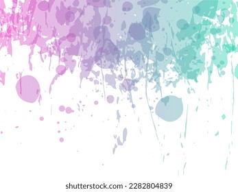 Vector Brush Stroke. Abstract Fluid Splash. Watercolor Textured Background.  Sale Banner Brushstroke. Isolated Splash on White Backdrop. Gradient Paintbrush.
