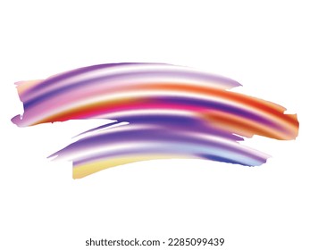 Estroque del pincel del vector. Resumen de la salpicadura de fluidos. Fondo texturizado de color rosa y púrpura.  Pincel de degradado. Splash aislado sobre fondo blanco. Pincel de pancarta de venta.