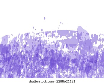 Vector Brush Stroke. Abstract Fluid Splash. Gradient Paintbrush. Watercolor Textured Background.  Isolated Splash on White Backdrop. Sale Banner Brushstroke. Violet Purple