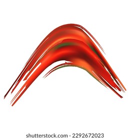 Estroque del pincel del vector. Resumen de la salpicadura de fluidos. Splash aislado sobre fondo blanco. Fondo texturado de color de agua.  Pincel de degradado. Pincel de pancarta de venta. Crimson Red