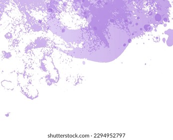 Vector Brush Stroke. Abstract Fluid Splash. Sale Banner Brushstroke. Isolated Splash on White Backdrop. Gradient Paintbrush. Violet Purple Watercolor Textured Background. 