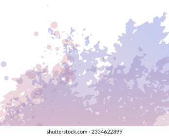 Vector Brush Stroke. Abstract Fluid Splash. Isolated Splash on White Backdrop. Blue and Indigo Gradient Paintbrush. Sale Banner Brushstroke. Watercolor Textured Background. 