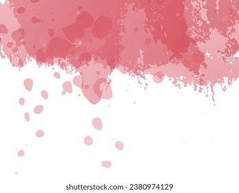 Vector Brush Stroke. Abstract Fluid Splash. Gradient Paintbrush. Watercolor Textured Background.  Sale Banner Brushstroke. Isolated Splash on White Backdrop.
