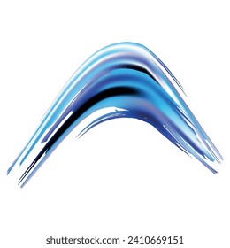 Vector Brush Stroke. Abstract Fluid Splash. Gradient Paintbrush. Pink and Purple Watercolor Textured Background.  Isolated Splash on White Backdrop. Sale Banner Brushstroke.