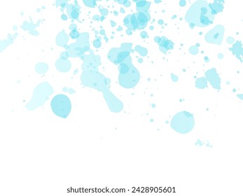 Trazo de pincel vectorial. Resumen de Fluid Splash. Pincelada de banner de venta. Fondo texturizado de acuarela.  Pincel degradado azul e índigo. Splash aislado sobre fondo blanco.