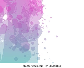 Vector Brush Stroke. Abstract Fluid Splash. Gradient Paintbrush. Isolated Splash on White Backdrop. Watercolor Textured Background.  Sale Banner Brushstroke.