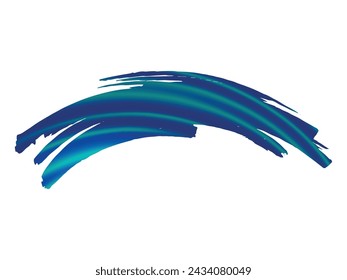 Trazo de pincel vectorial. Resumen de Fluid Splash. Pincelada de banner de venta. Splash aislado sobre fondo blanco. Fondo texturizado de acuarela rosa y púrpura.  Pincel degradado.