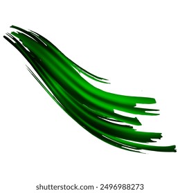 Vector Brush Stroke. Abstract Fluid Splash. Green and Teal Isolated Splash on White Backdrop. Watercolor Textured Background.  Gradient Paintbrush. Sale Banner Brushstroke.