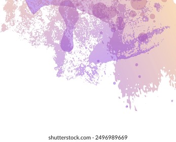 Vector Brush Stroke. Abstract Fluid Splash. Watercolor Textured Background.  Gradient Paintbrush. Sale Banner Brushstroke. Isolated Splash on White Backdrop.