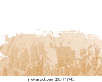Vector Brush Stroke. Abstract Fluid Splash. Gradient Paintbrush. Gold Orange Watercolor Textured Background.  Isolated Splash on White Backdrop. Sale Banner Brushstroke.