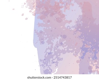 Coup De Brosse Image vectorielle. Éclaboussures De Fluide D'Abstrait. Vente Bannière Brushstroke. Éclaboussure isolée bleue et indigo sur fond blanc. Pinceau dégradé. Arrière-Plan Texturé À L'Aquarelle. 