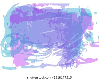Traçado do pincel vetorial. Resumir Resplendor De Líquido. Tela Inicial Isolada no Fundo Branco. Pincelada de banner de venda. Fundo Texturizado Aquarela.  Pincel de Gradiente. Azul e índigo