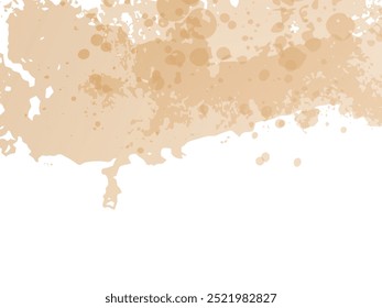 Vector Brush Stroke. Abstract Fluid Splash. Sale Banner Brushstroke. Isolated Splash on White Backdrop. Watercolor Textured Background.  Gold Orange Gradient Paintbrush.