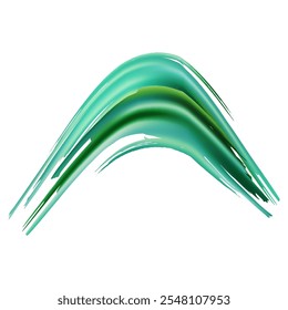 Vectorpenseelstreek. Abstracte vloeistof splash. Verlooppenseel. Verkoop Banner Brushstroke. Aquarel gestructureerde achtergrond.  Geïsoleerde splash op een witte achtergrond. Groen en Teal