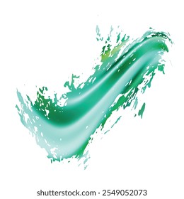 Traçado do pincel vetorial. Resumir Resplendor De Líquido. Pincelada de banner de venda. Pincel de Gradiente. Cor-de-rosa e roxo isolado Splash no fundo branco. Fundo Texturizado Aquarela. 