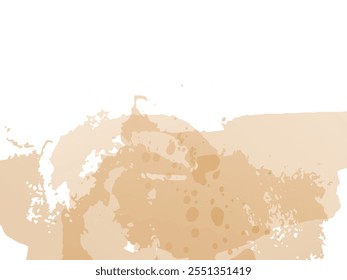 Carrera de cepillo de Vector. Salpicadura de fluido Abstractas. Fondo texturizado de acuarela.  Salpicadura aislada de oro naranja sobre fondo blanco. Venta Anuncio Brushstroke. Pincel degradado.