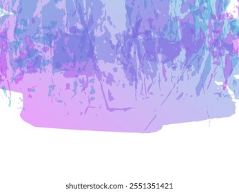 Vector Brush Stroke. Abstract Fluid Splash. Blue and Indigo Watercolor Textured Background.  Isolated Splash on White Backdrop. Gradient Paintbrush. Sale Banner Brushstroke.