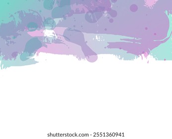 Vector Brush Stroke. Abstract Fluid Splash. Watercolor Textured Background.  Sale Banner Brushstroke. Isolated Splash on White Backdrop. Gradient Paintbrush.