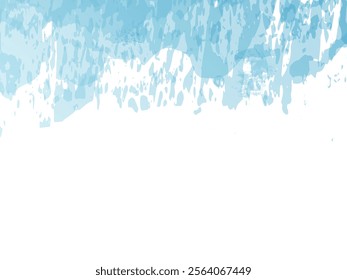Vector Brush Stroke. Abstract Fluid Splash. Isolated Splash on White Backdrop. Blue and Indigo Watercolor Textured Background.  Sale Banner Brushstroke. Gradient Paintbrush.