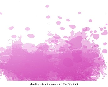 Vector Brush Stroke. Abstract Fluid Splash. Sale Banner Brushstroke. Watercolor Textured Background.  Isolated Splash on White Backdrop. Gradient Paintbrush.