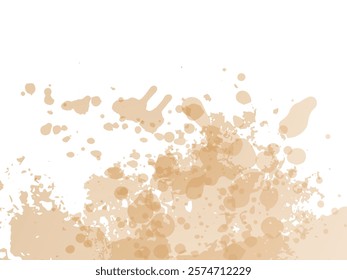 Vector Brush Stroke. Abstract Fluid Splash. Gradient Paintbrush. Watercolor Textured Background.  Isolated Splash on White Backdrop. Sale Banner Brushstroke. Gold Orange