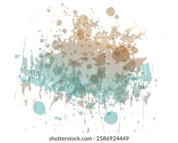 Vector Brush Stroke. Abstract Fluid Splash. Sale Banner Brushstroke. Watercolor Textured Background.  Gradient Paintbrush. Isolated Splash on White Backdrop. Blue and Indigo