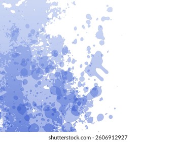Vector Brush Stroke. Abstract Fluid Splash. Blue and Indigo Gradient Paintbrush. Isolated Splash on White Backdrop. Sale Banner Brushstroke. Watercolor Textured Background. 