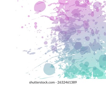 Vector Brush Stroke. Abstract Fluid Splash. Gradient Paintbrush. Isolated Splash on White Backdrop. Watercolor Textured Background.  Sale Banner Brushstroke.