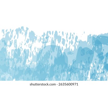 Traçado do pincel vetorial. Resumir Resplendor De Líquido. Pincel de Gradiente. Fundo Texturizado Aquarela.  Pincelada de banner de venda. Tela Inicial Isolada no Fundo Branco. Azul e índigo