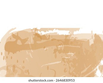 Vector Brush Stroke. Abstract Fluid Splash. Watercolor Textured Background.  Isolated Splash on White Backdrop. Gold Orange Sale Banner Brushstroke. Gradient Paintbrush.