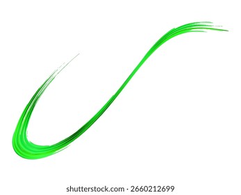 Vektorpinselstrich. Abstrakter Flüssigkeitsspritzer. Farbverlauf-Pinsel. Verkauf Banner Brushstroke. Grüner und Teal Aquarell strukturierter Hintergrund.  Einziger Splash auf weißem Hintergrund.